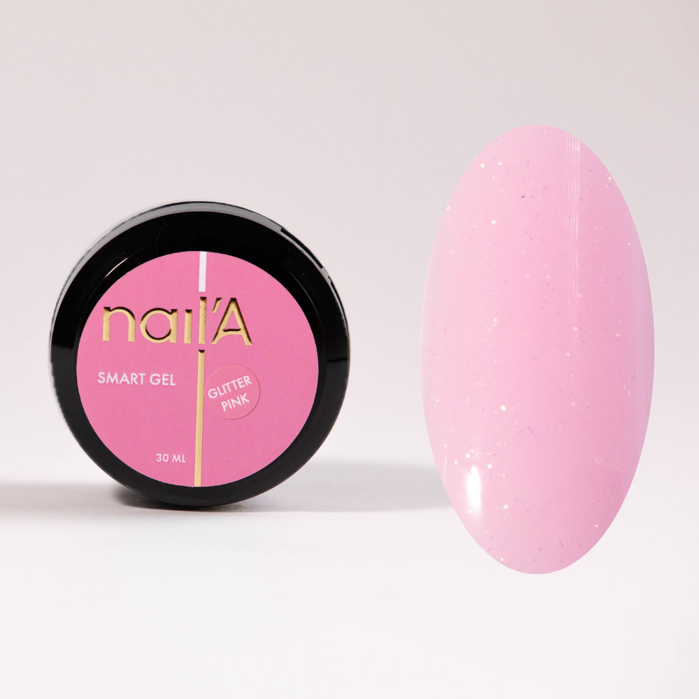 SMART GEL 15 ML GLITTER PINK