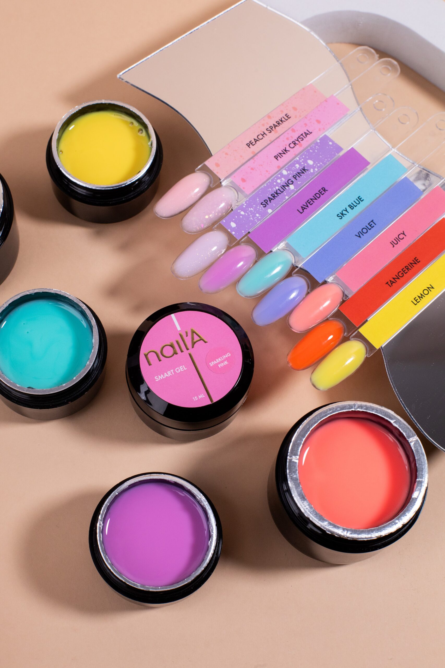 Smart Gel Peach Sparkle - obrazek 5